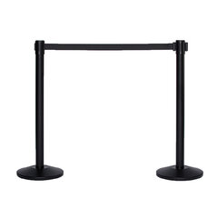 Black Retractable Belt Stanchion