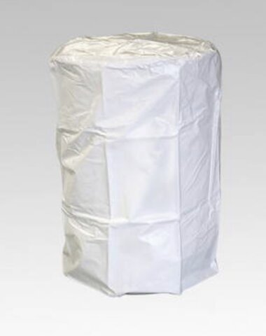 Water barrel with white cover