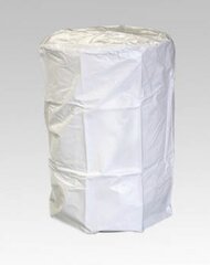 Water barrel with white cover