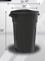 Include 2 32gal garbage bags