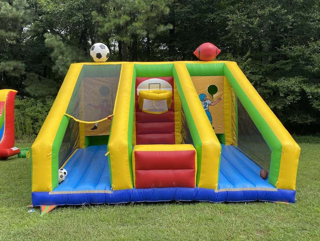 Inflatable sports interactive game for events by Party Time Rentals in New Jersey Inflatable sports interactive game for events by Party Time Rentals in New Jersey