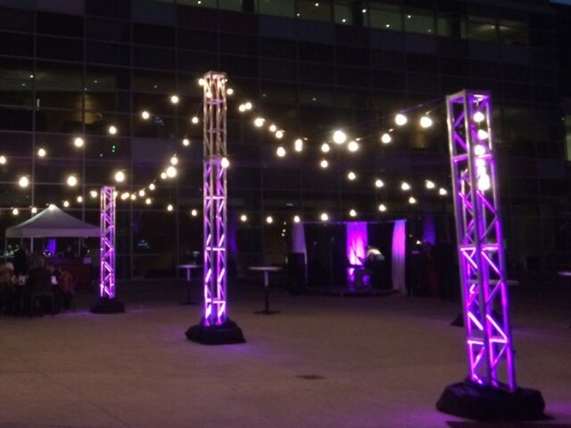 DJ Truss with Bistro Lights