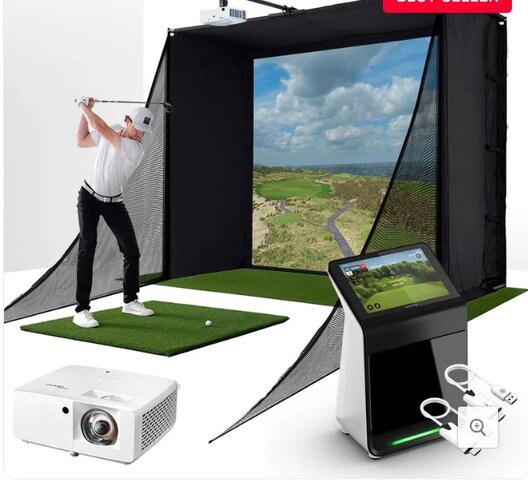 Golf Simulator with Enclosure