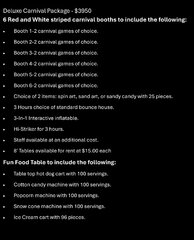Deluxe Carnival Package $4050