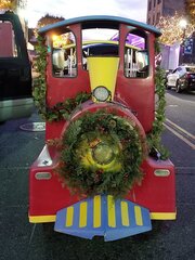 Trackless Train Holiday Decorations