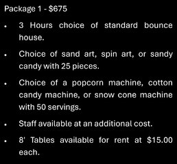 Party Package #1 $675