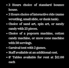 Party Package #3 $1450