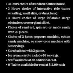 Party Package #4 $2400