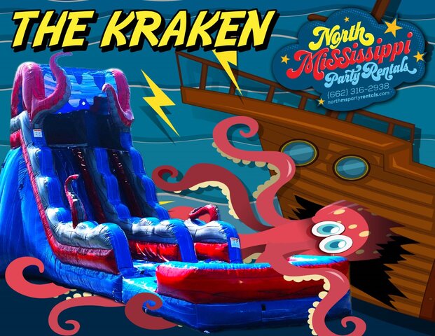 20ft Kraken Water Slide