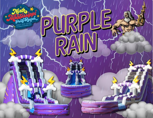 20ft Purple Rain Water Slide 