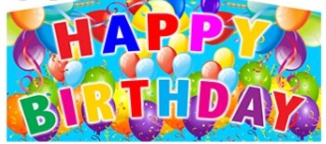 Happy Birthday panel