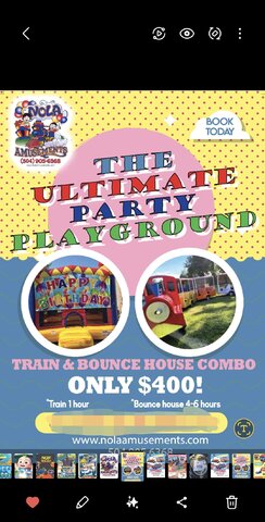 Train bounce house