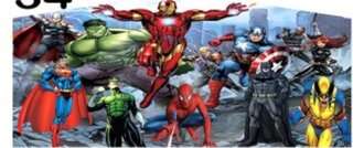 Super heros panel