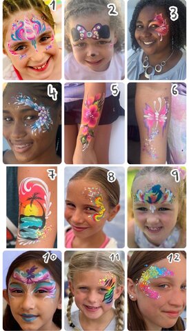 Face Painter - Hourly rate 
