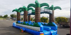 BF - 40 Ft Double Lane Slip N Slide Palm Tree