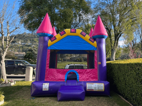 pink castle bounce house rental in Rohnert Park