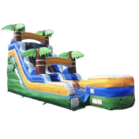 15ft Rainforest Wet/Dry Slide