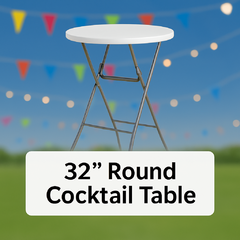 32” Round Cocktail Table 