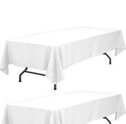 White 6ft Tablecloth 