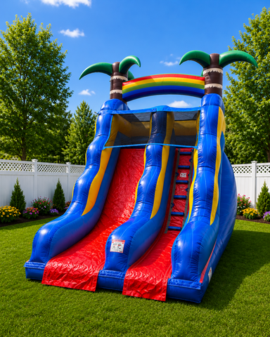 15ft Palm Tree Plung Dry Slide