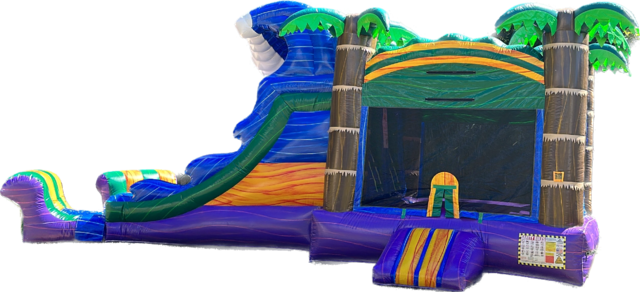 Tropical Marble Wave Waterslide