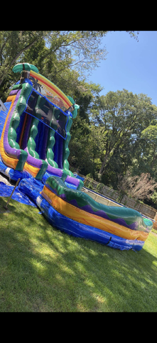 24FT Manua Lua 2 Lane WaterSlide w/ Pool