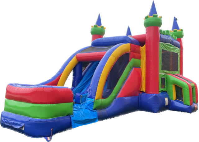 Rainbow Castle Water Slide