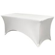 6FT White Table Cover 