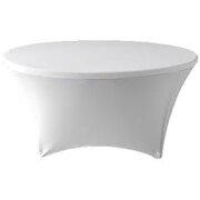 White Round Table Cover 