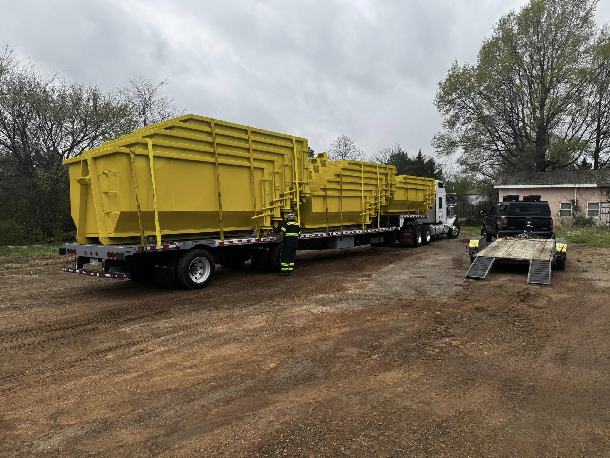 contractor dumpsters at junk dump store