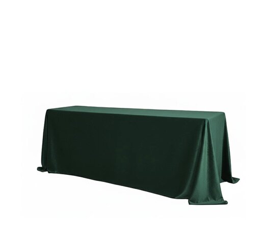 72 in Rectangular Tablecloth Hunter Green - LONG DRAPE