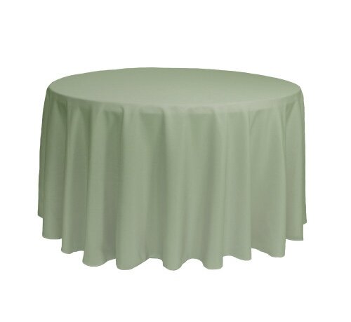 60 in Round Tablecloth Sage Green