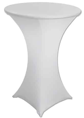 Bistro Table Spandex Cover in White