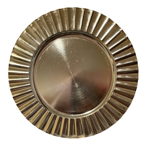 Charger Plates Wavy Gold 