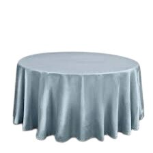 60 in Round Tablecloth Dusty Blue