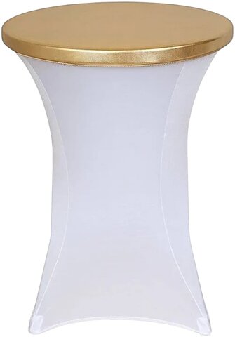 Cocktail and Bistro Table Luxury Topper Gold 