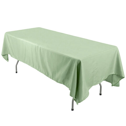72 in Rectangular Tablecloth Sage Green