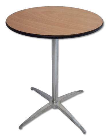 30in Round Wood Cocktail and Bistro Table