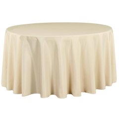 60 in Round Tablecloth Ivory