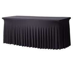 Black Draped Spandex for 96' Table 