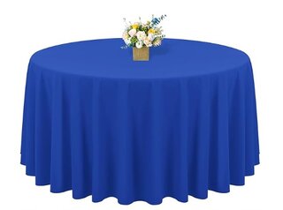 120 inch Royal Blue Round Tablecloth