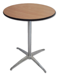 30' Round Wood Cocktail / Bistro Table