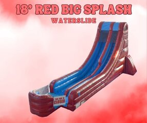 18 'tall Red Big Splash slide