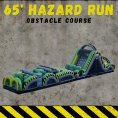 65’ obstacle course 