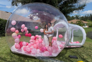 Gender reveal bubble