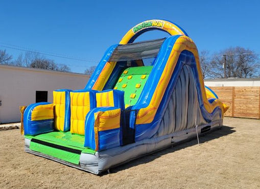 30 Ft Nerf Run Obstacle Course Slide Side View