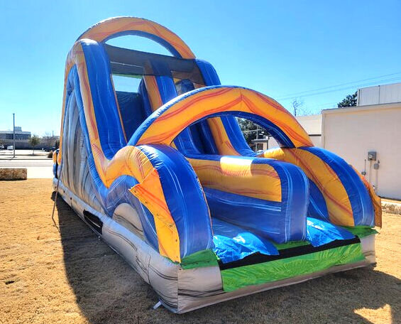 30 Ft Nerf Run Obstacle Course Slide