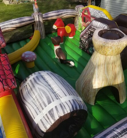 My Little Barn Toddler Play Yard Inside