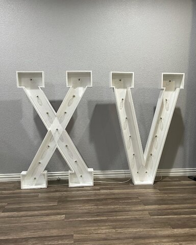 Marquee Letters - XV
