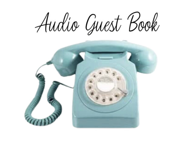 Audio Guest Book Rental (turquoise )